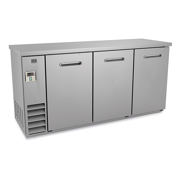 Refrigeration Equipment<br>3-Solid Door Back Bar Cooler Stainless Steel 73