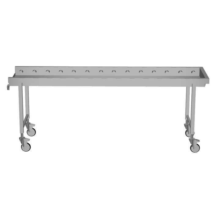 Environnement pour machines à laver<br>Mobile roller conveyors