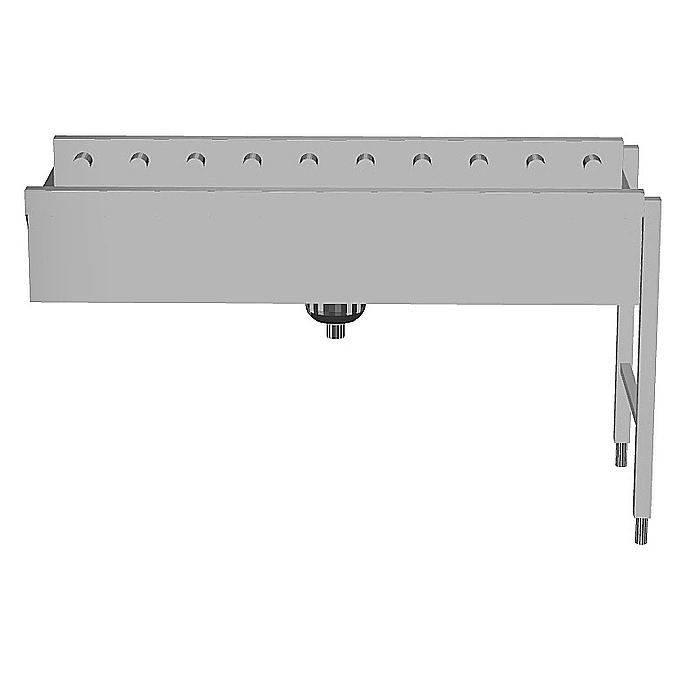 Movimentazione per lavastoviglie<br>Rulliera a rulli corti con vasca