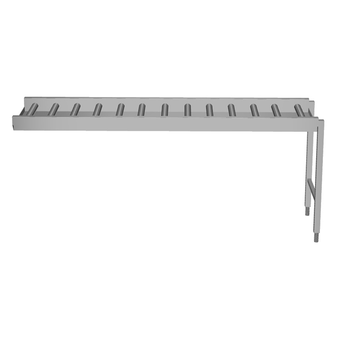 Environnement pour machines à laver<br>Table à rouleaux longs
