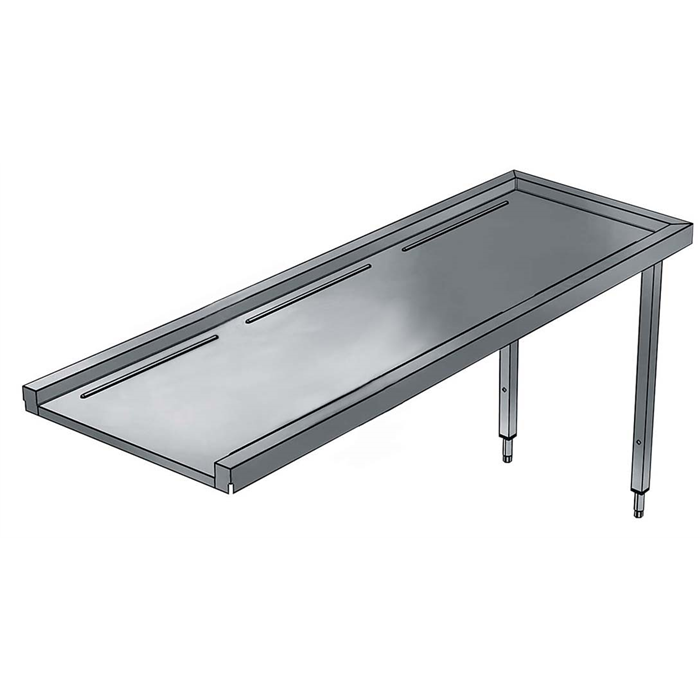 Environnement pour lave-vaisselle à capot<br>Table entrée/sortie 3 paniers 1800mm
