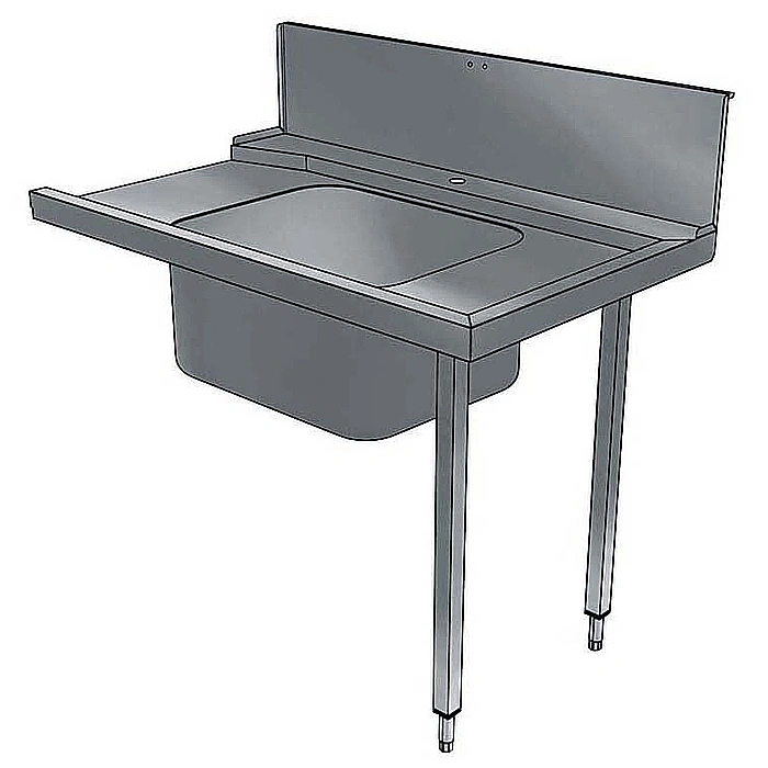 Movimentazione Stoviglie<br>Tavolo di prelavaggio per capottine con vasca 600x500 da destra verso sinistra – 1200 mm
