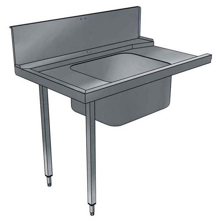 Handling System for Hood type<br>Pre-wash Table with 600x500 Bowl Left to Right, 1200mm