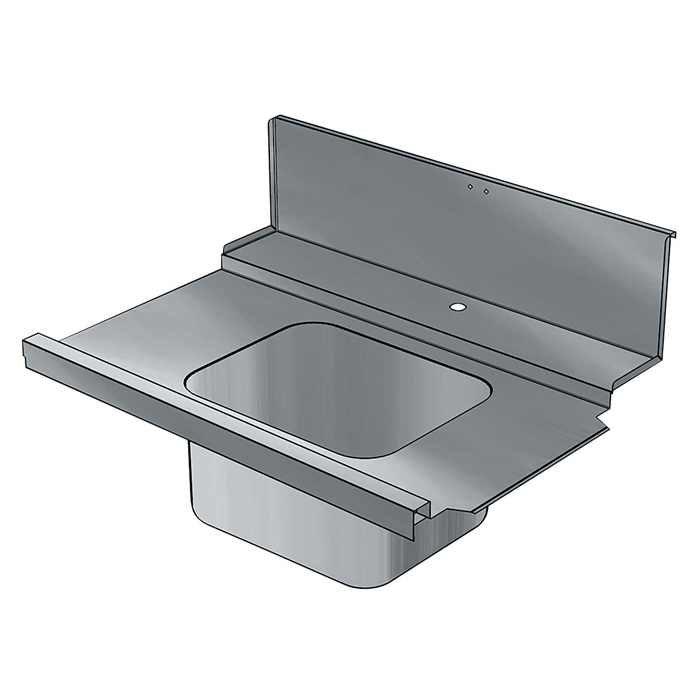 Handling System for Hood type<br>Pre-wash Infill Top with Bowl Right to Left, 1000mm