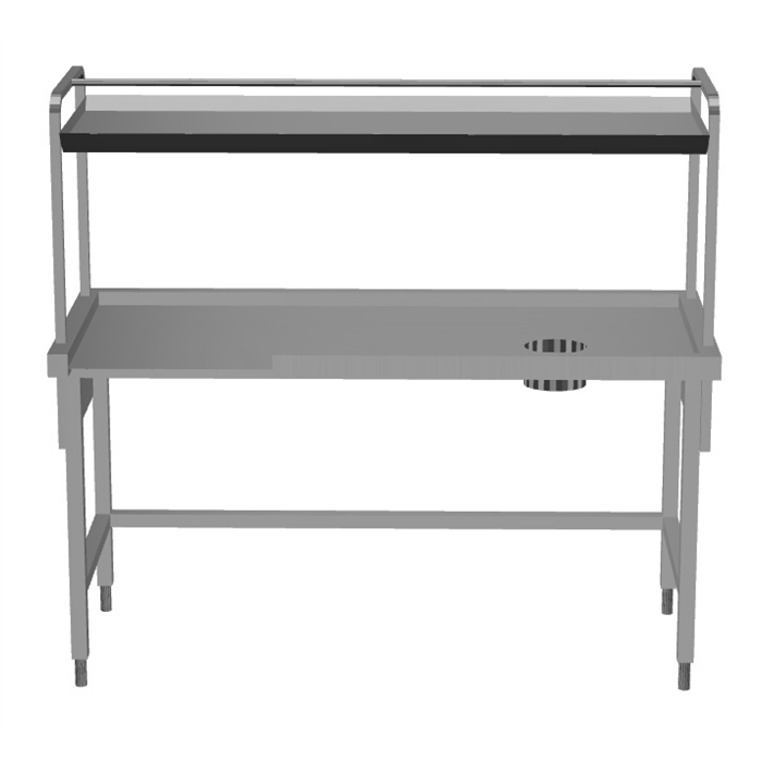 Environnement pour lave-vaisselle à capot<br>Table de débarrassage e.d 1700x800mm