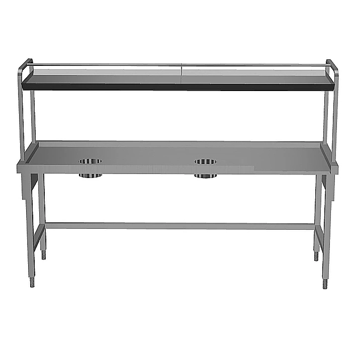 Movimentazione Stoviglie<br>Tavolo cernita, sinistra verso destra, 2200x800 mm