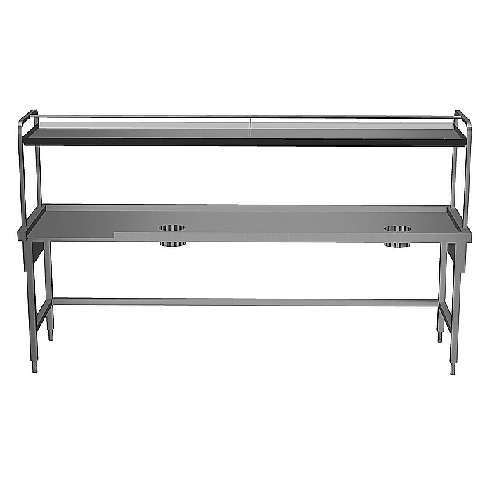 Movimentazione Stoviglie<br>Tavolo cernita, destra verso sinistra, 2700x800 mm