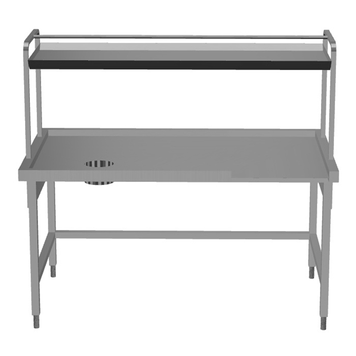 Movimentazione Stoviglie<br>Tavolo cernita sinistra vs. destra, 1700x1100 mm