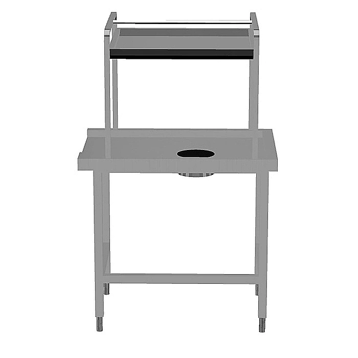 Movimentazione Stoviglie<br>Tavolo di cernita, carico destra vs sinistra, 1000x715 mm
