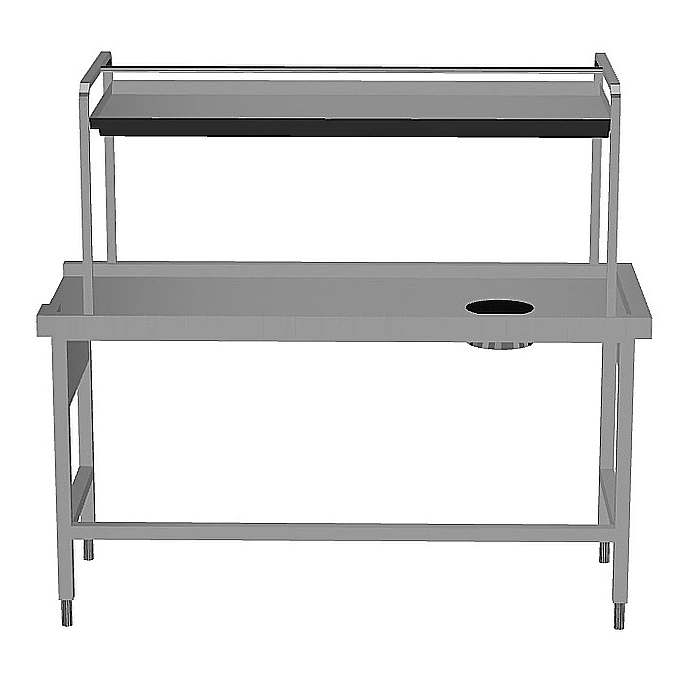 Movimentazione Stoviglie<br>Tavolo di cernita, carico destra vs sinistra, 1700x715 mm