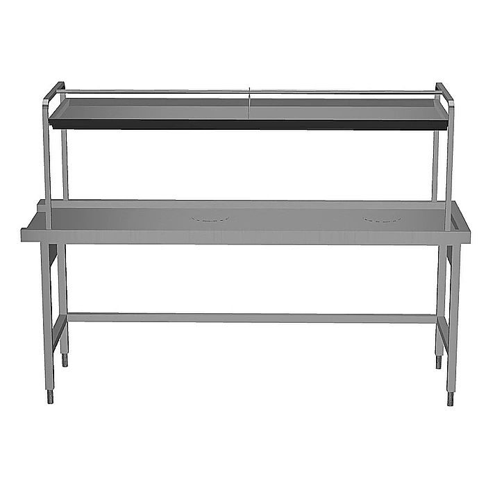 Movimentazione Stoviglie<br>Tavolo di cernita, connessione laterale, carico sinistra vs destra, 2200 mm