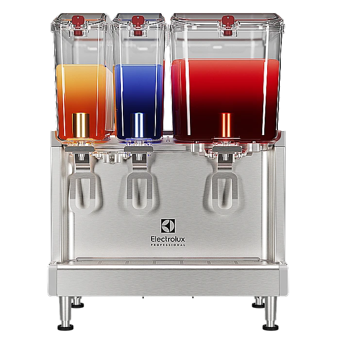 Bevande fredde<br>Dispenser bevande fredde 2x9 l+1x18 l, agitatore e chiusura coperchio