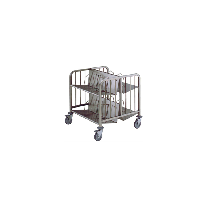 Service Trolleys<br>2-side Trolley for 300 Stacked Plates with 2 Tiers