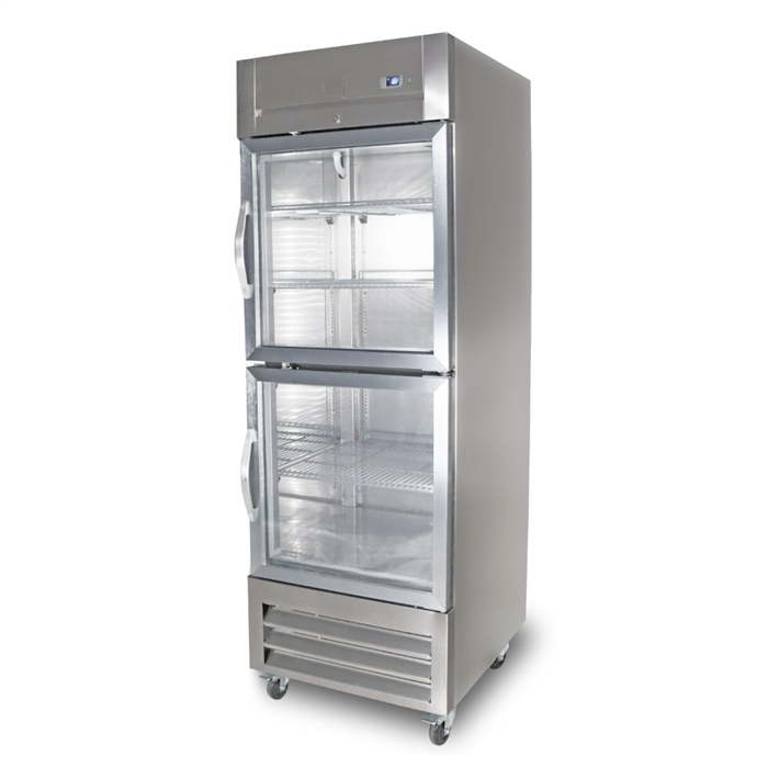 Refrigeration Equipment<br>2-Half Glass Door Full Height Refrigerator 27