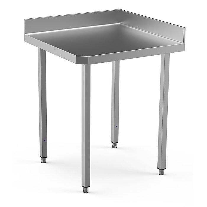 Preparazione Statica StandardTavolo ad angolo con due alzatine h.100 mm, da 750×750 mm