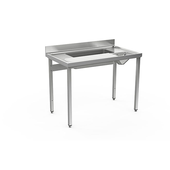 Preparazione Statica StandardTavolo lavorazione/lavaggio verdure con alzatina da 1200 mm