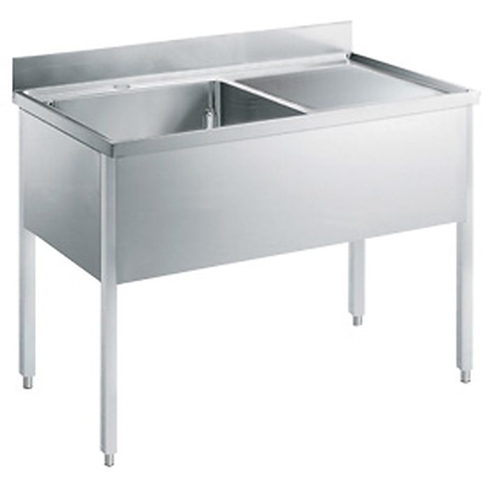 Preparazione Statica StandardLavatoio con 1 vasca e gocciolatoio destro, da 1200 mm