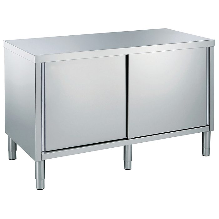 Preparazione Statica StandardTavolo armadiato con 1 ripiano e 2 porte scorrevoli, da 1600 mm
