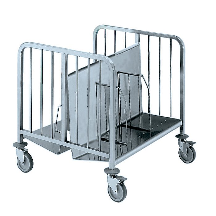 Carrelli di servizioCarrello a 2 fronti per 300 piatti altezza 835 mm