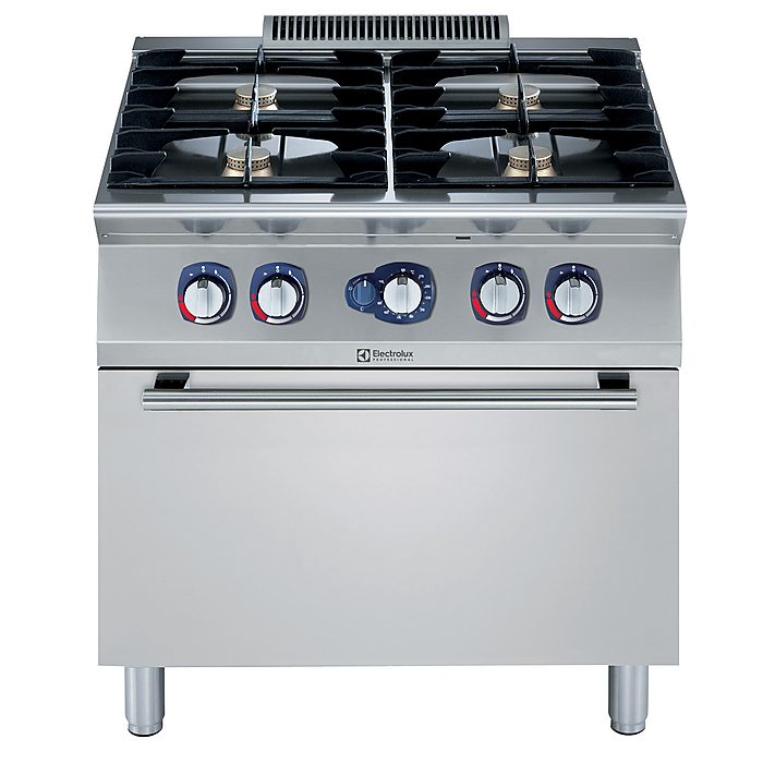 Gamma cottura modulare700XP Cucina a gas 4 fuochi su forno a gas