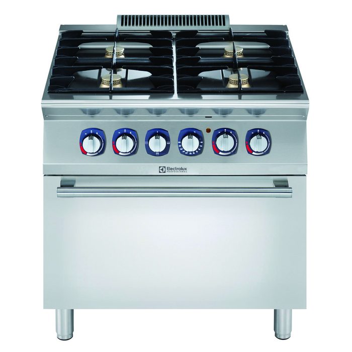 Gamma cottura modulare700XP Cucina a gas 4 fuochi su forno elettrico