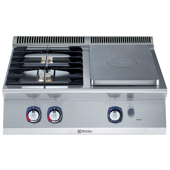 Gamma cottura modulare700XP Tuttapiastra a gas top 2 fuochi