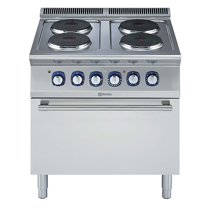 Gamma cottura modulare700XP Cucina elettrica 4 piastre su forno elettrico