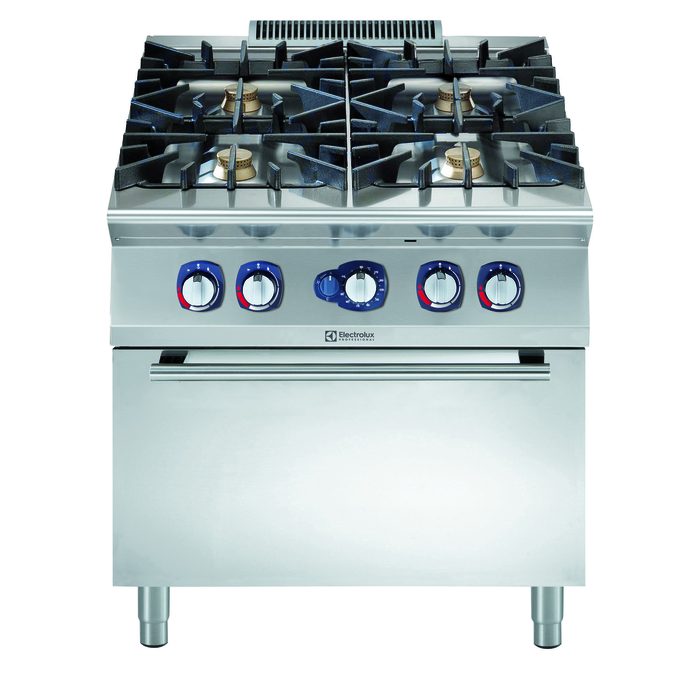 Gamma cottura modulare900XP Cucina a gas 4 fuochi – 6kw – su forno a gas