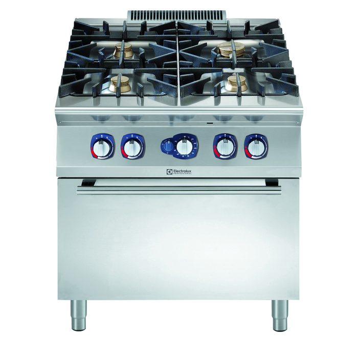 Gamma cottura modulare900XP Cucina a gas 4 fuochi su forno a gas
