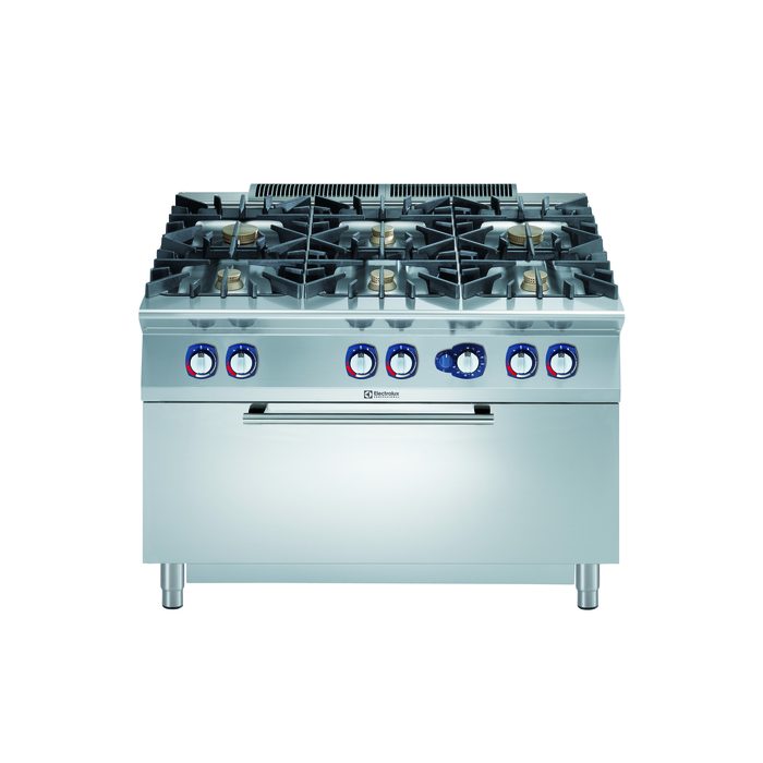 Gamma cottura modulare900XP Cucina a gas 6 fuochi su forno a gas