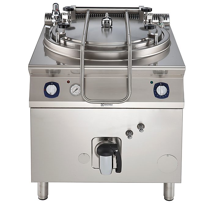 Gamma cottura modulare900XP Pentola gas riscaldamento indiretto,100/150 lt, pressostatata, autoclave