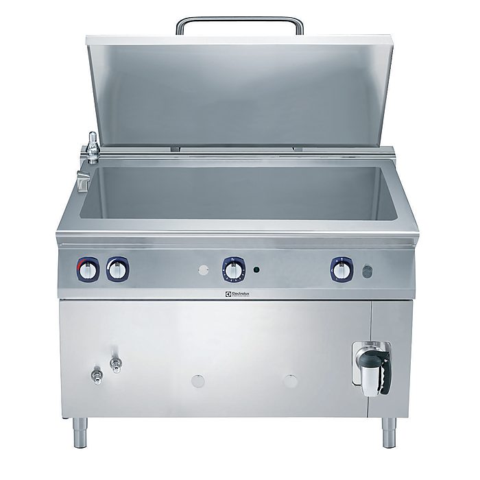 Gamma cottura modulare900XP Pentola rettangolare a gas 250 litri riscaldamento indiretto