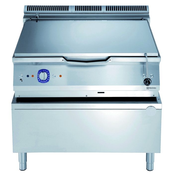Gamma cottura modulare900XP Brasiera a gas 100 litri, automatica fondo in Duomat