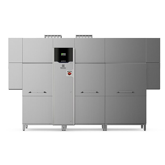 Lavaggio StoviglieLavastoviglie a cesto trascinato green&clean, 250 cesti/ora, destra > sinistra, pompa di calore