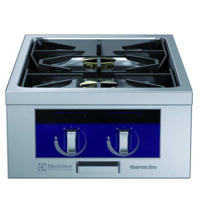 Gamma cottura modularethermaline 90 – Cucina a gas Top 2 fuochi con Ecoflan 1 lato operatore