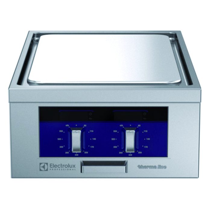 Gamma cottura modularethermaline 90 – Piastra elettrica Free-cooking (cottura diretta/indiretta) 1 lato operatore