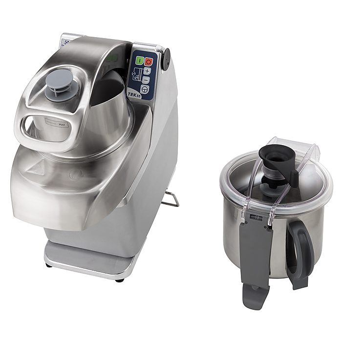 TagliaverdureTRK55 Combinato cutter/tagliaverdure, velocità variabile, vasca INOX da 5,5 lt – monofase