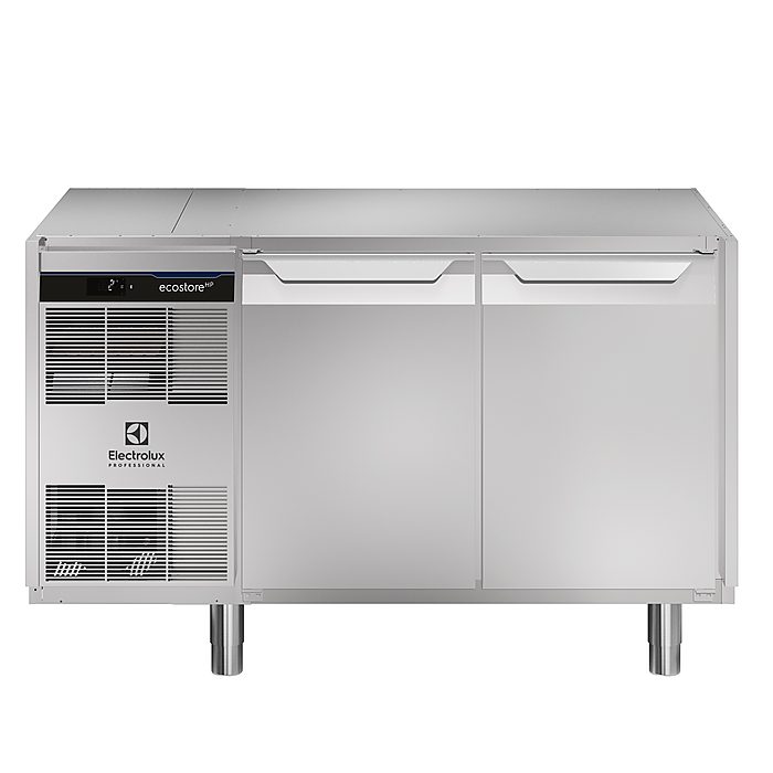 ecostore HP PremiumTavolo refrigerato 290lt, 2 porte, -2+10°C, AISI 304, senza top