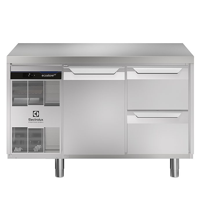ecostore HP PremiumTavolo refrigerato 290lt,1 porta,2 cassetti, -2+10°C, AISI 304