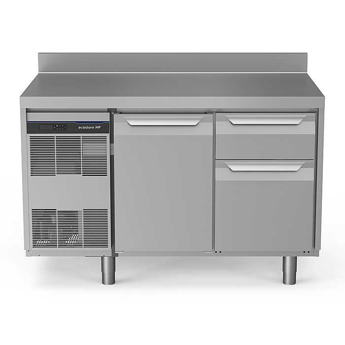 ecostore HP PremiumTavolo refrigerato,290lt,1 porta,1/3 e 2/3 cassetti,-2+10°C, alzatina