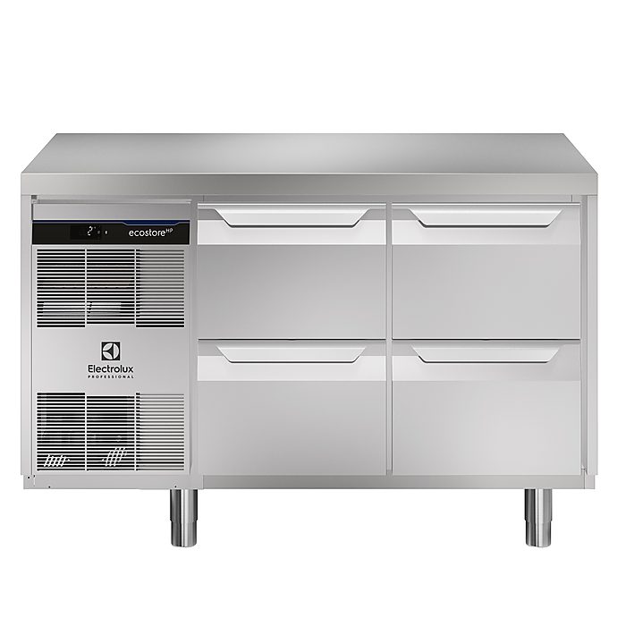 ecostore HP PremiumTavolo refrigerato 290lt, 4 cassetti, -2+10°C, AISI 304