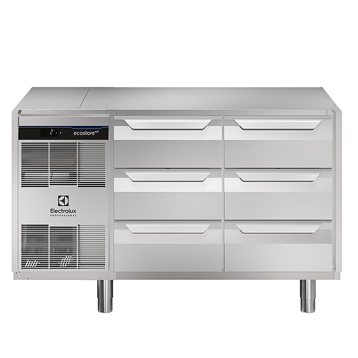 ecostore HP PremiumTavolo refrigerato 290lt, 6×1/3 cassetti, -2+10°C, no top