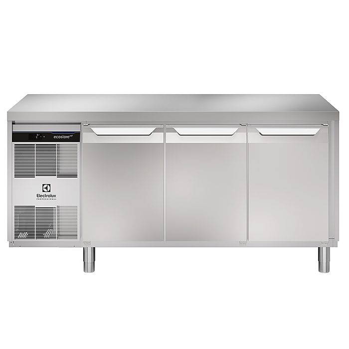 ecostore HP PremiumTavolo refrigerato 440 litri, 3 porte, -2°+10°C, con schienale