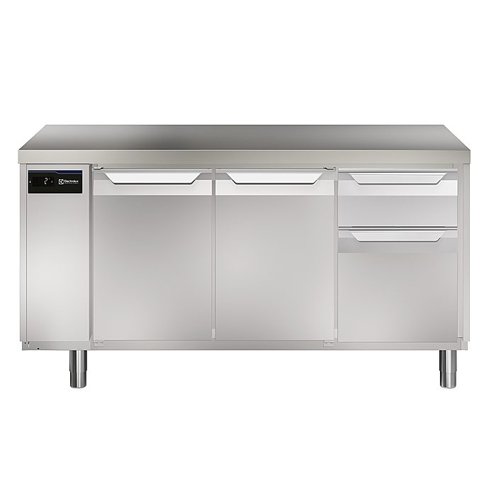 ecostore HP PremiumTavolo refrigerato 290lt, 2 porte, 1/3 e 2/3 cassetti, -2+10°C, remoto
