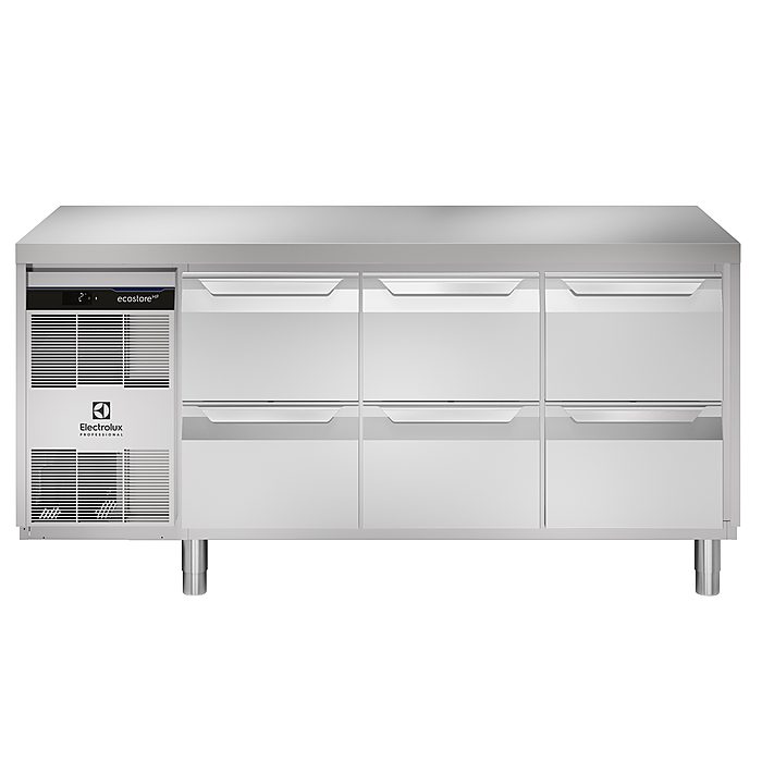 ecostore HP PremiumTavolo refrigerato 440lt, 6 cassetti, -2+10°C