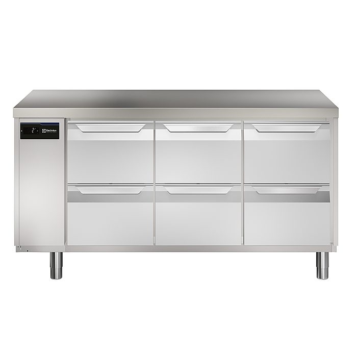 ecostore HP PremiumTavolo refrigerato 440 litri, 6 cassetti, -2+10°C, AISI 304, remoto