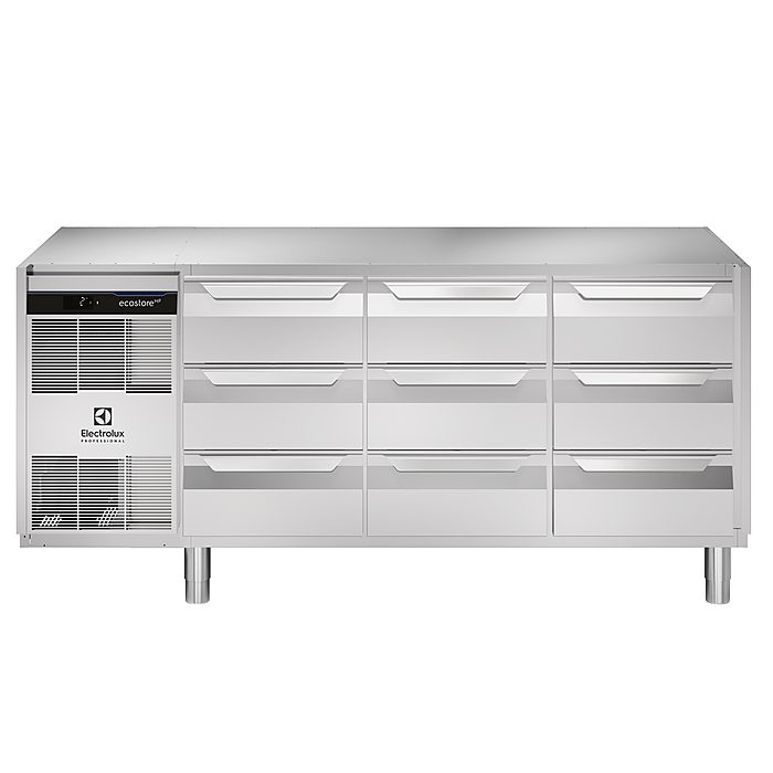 ecostore HP PremiumTavolo refrigerato 440lt, 9x⅓ cassetti, -2+10°C, no top
