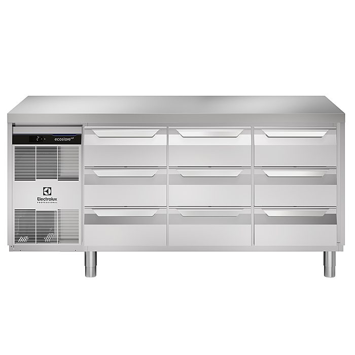 ecostore HP PremiumTavolo refrigerato 440lt, 9x⅓ cassetti, -2+10°C