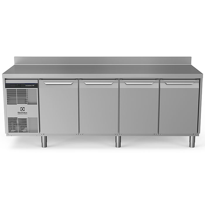 ecostore HP PremiumTavolo refrigerato 590lt, 4 porte, con alzatina
