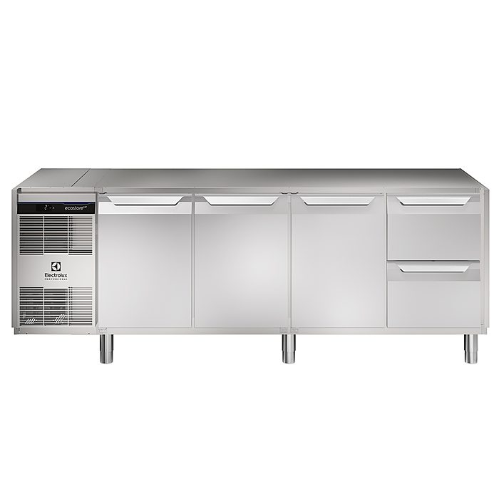 ecostore HP PremiumTavolo refrigerato 590lt, 3 porte, 2 cassetti, -2+10°C, no top
